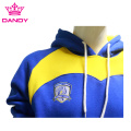 Blauwe katoenen pullover-hoodies