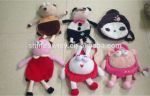 various cartoon animal plush bags