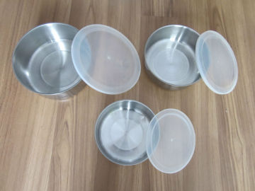 stainless steel food storage bowl set