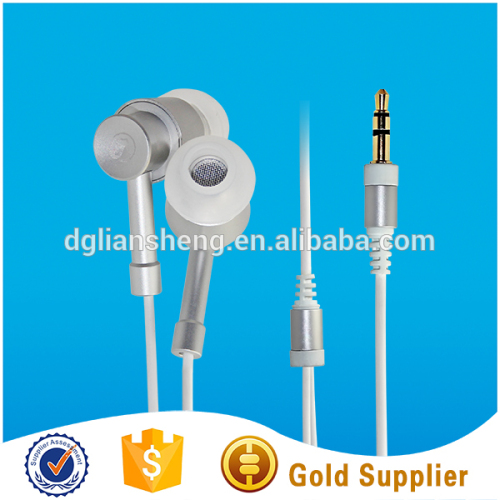 Electronic product 3.5mm metallic earphones, high quality christmas earphones