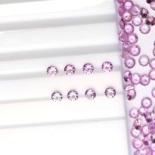 Natural Pink Sapphire Round Diamond Cut Jewelry Setting