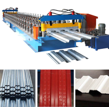 Steel floor deck roll forming machine