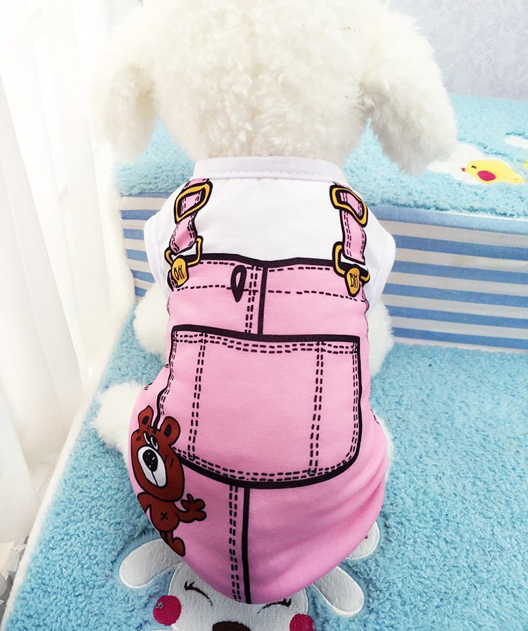 Hot Sale Pet Simulation Sling Vest Mesh Pet Spring Summer Harness Vest Teddy Bichon Pomeranian Dog Clothes Wholesale