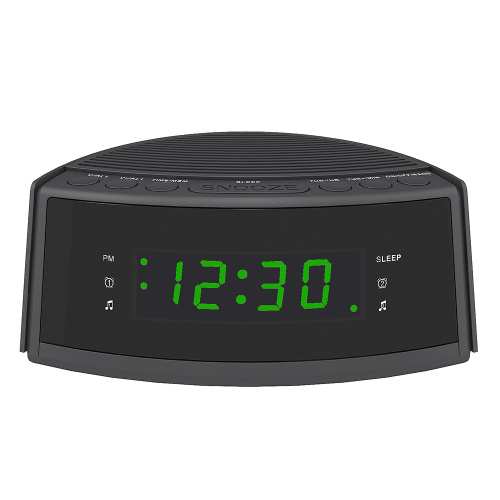 Hot Koop Dual-Alarm Snooze Groot LED-display Digitale radio Pratende wekker met FM-radio