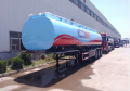 3 axel 45000 liter nedlastad bränsletank semitrailer