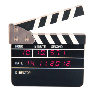 Mini Film Clapper Digital Clock for Table