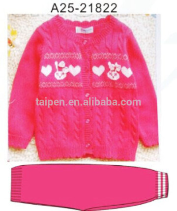 Fashion Long Sleeve Soft Fabric Girls kids clothes 2015