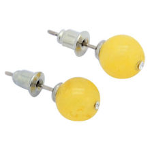 Semi-precious gemstone honey onyx earrings