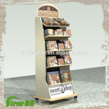 MDF Board Promotion Display Stand , Shopping Mall Display Rack , Goods Display Stand