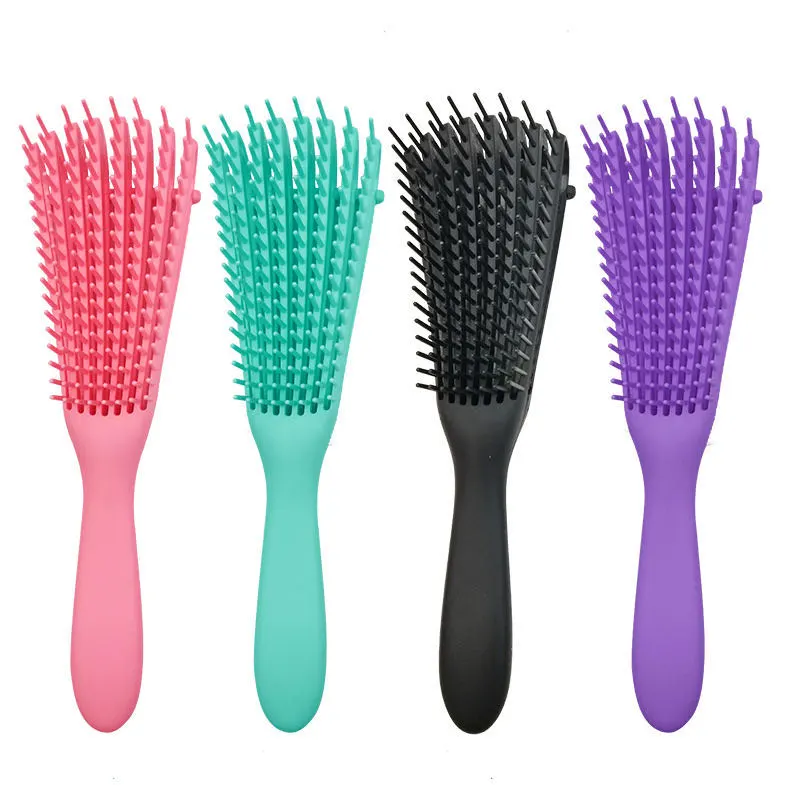 Ez Detangling for Natural Hair of African America 3A to 4c Hair Brush