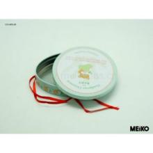Round tin box for gift