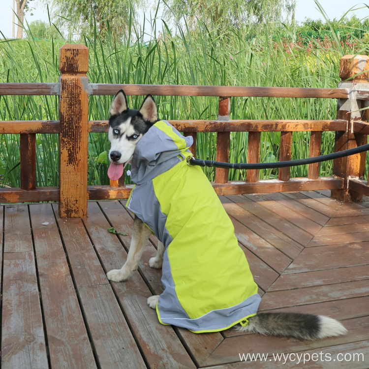 Reflective Water Quick-dry Large Dog Raincoat