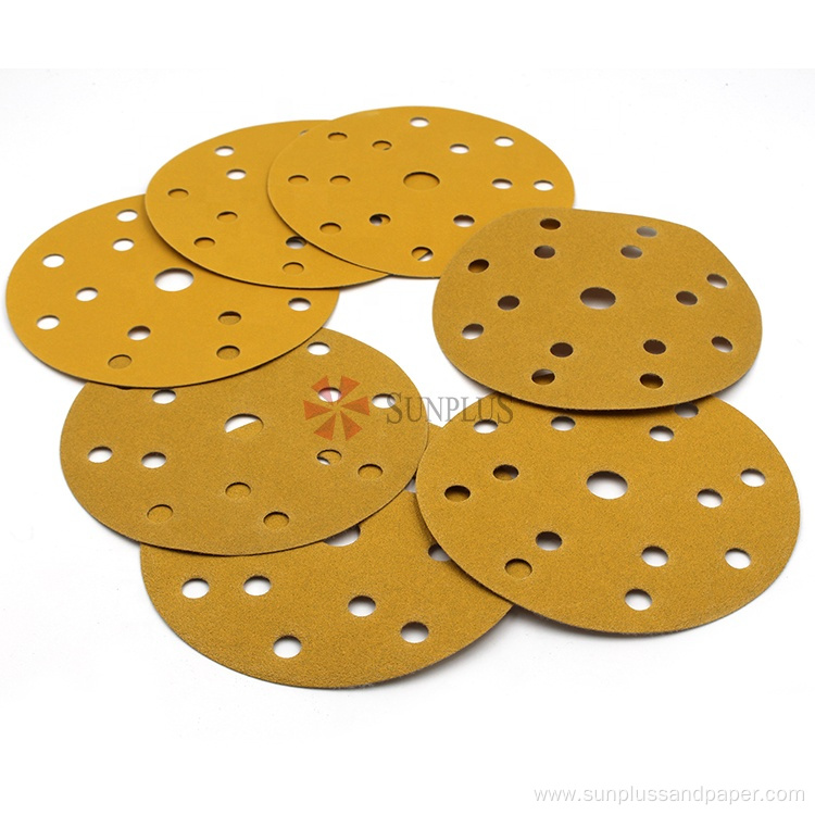 Sandpaper Coated Abrasives Film Discs Gold Paper