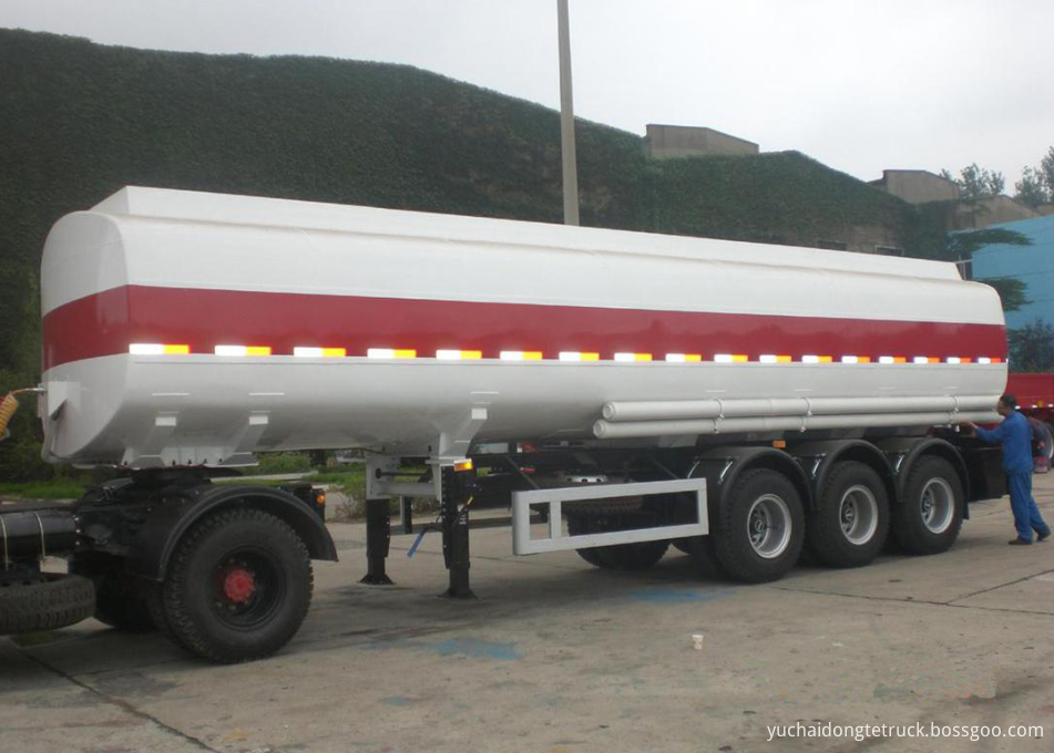 3 axle 38000 liters oil tanker semi-trailer