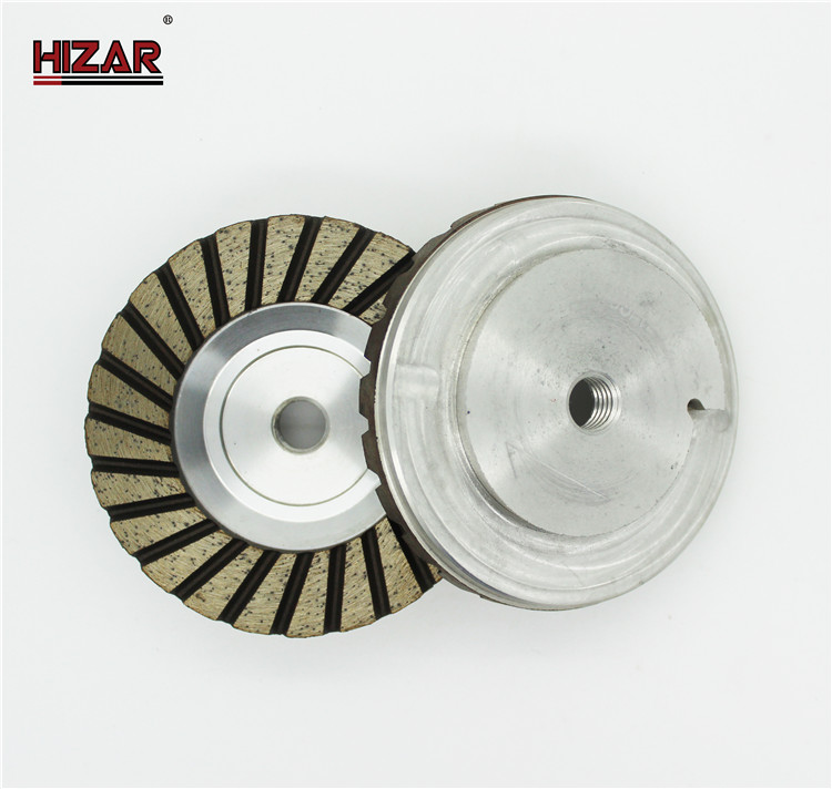 Hizar good price 6 inch diamond grinding wheel diamond cup grinding wheels made in China