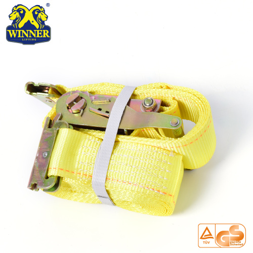 Högkvalitativ industriell Polyester Ratchet Tie Down Strap