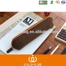 high quality felt pencil case plain color pen case