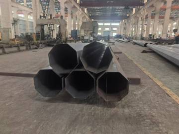 10m Galvanized Octagonal Electrical Steel Poles