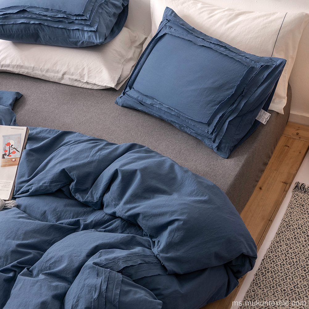 Bedsheet Corak Rectangular baru menetapkan warna yang berbeza