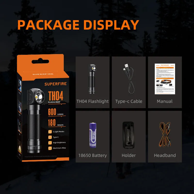 Compact Clip-on LED Camping Light for Outdoor Use