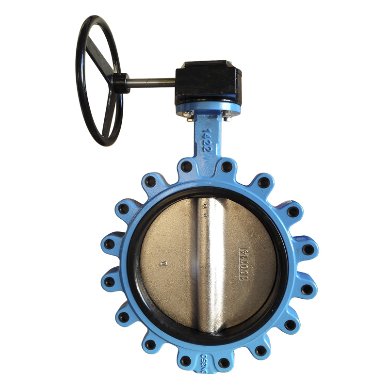 Aluminum Lever Wafer Lug Type Butterfly Valve with gear box operator