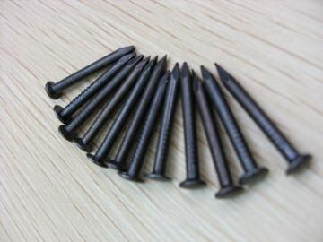 1.2mm Smooth Shank Bright Black Concrete Nail