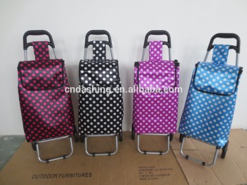 Luggage cart hot sale supermarket portable shopping trolley