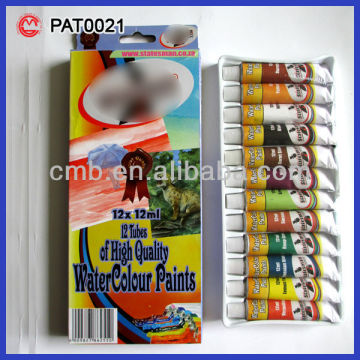 12PC 12ML WATER COLOR PAINTS