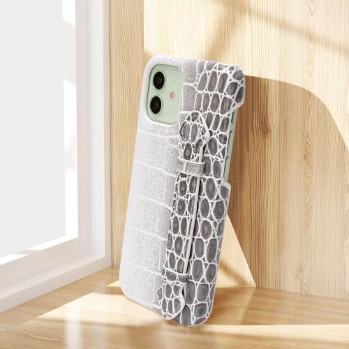 New crocodile white gradient gray Capa De Celular