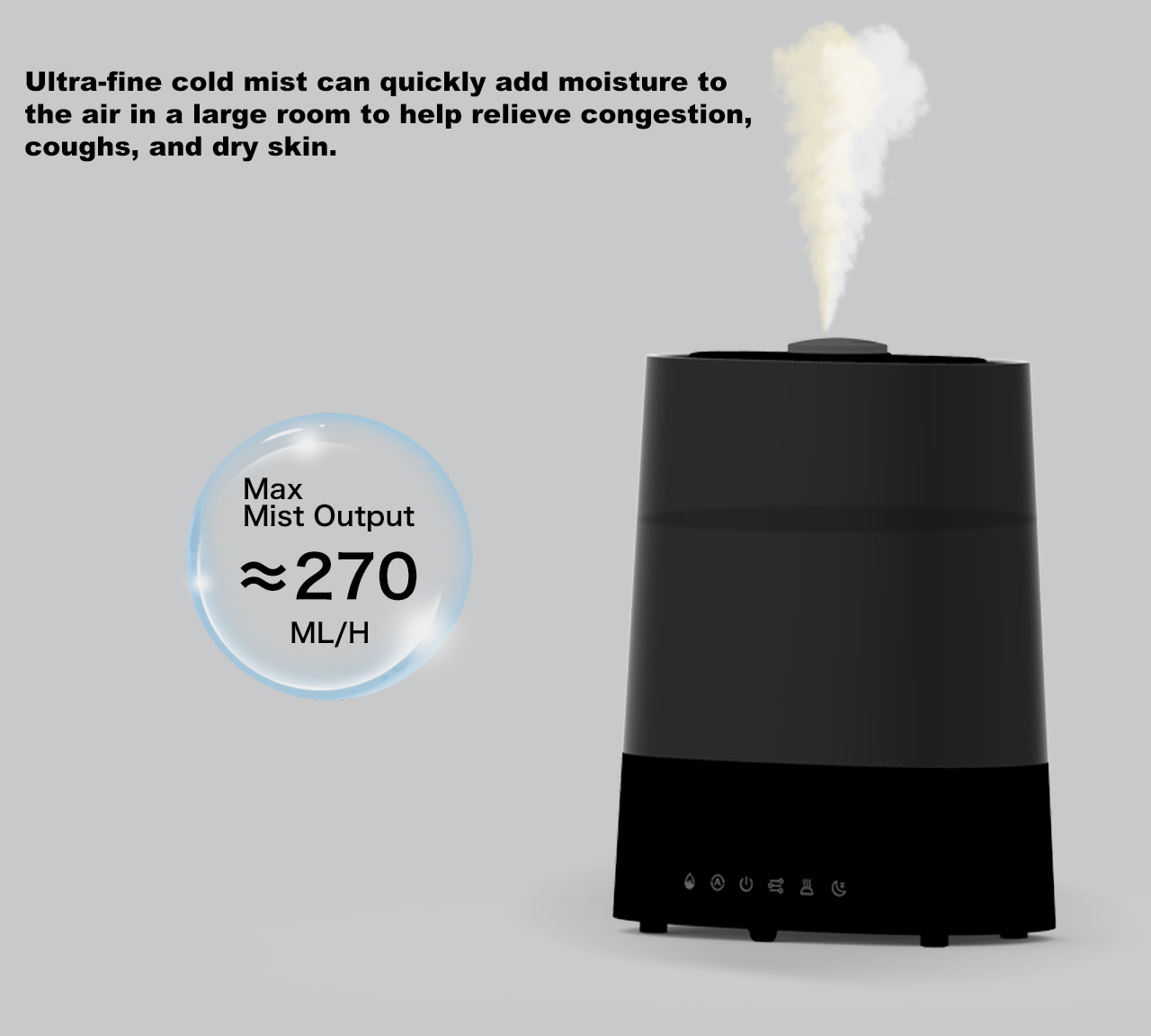 HTJ-2320A humidifier mist output HTJ-2320A humidifier mist output
