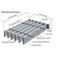 Twisted bar galvanized standard steel grate/steel grating