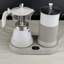 2 in1 espresso cappucinno cooker with milk frother