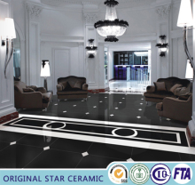 600x600mm china super black tile