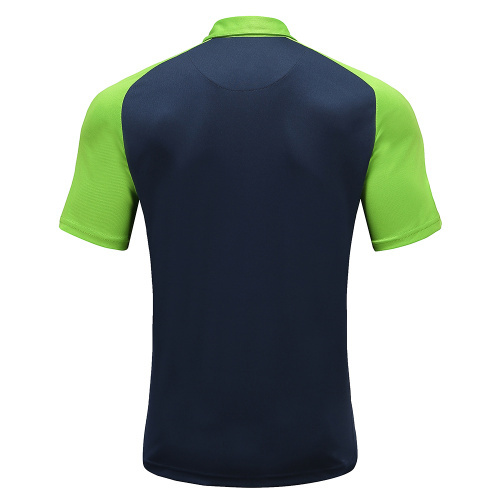 Mens Dry Fit Rugby Wear Polo Shirt Navy