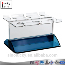 Clear acrylic cup or glass cup tray / cup holder