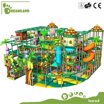 multistory paradise playground with various park supplies