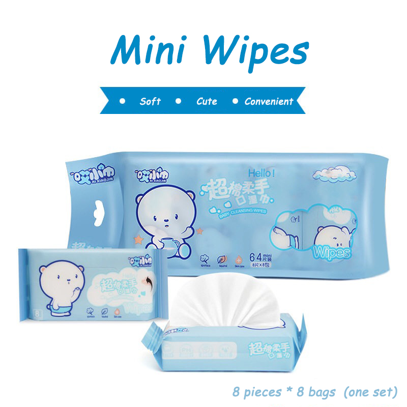 Wet Wipes Customized Pack Mini Wipes For Cleaning Hand And Face wet toilet paper