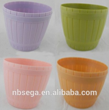 garden Flowerpots Oak barrels Red oak barrels model