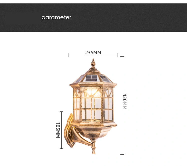 Waterproof Super Bright Villa Garden Corridor Wall Solar Light