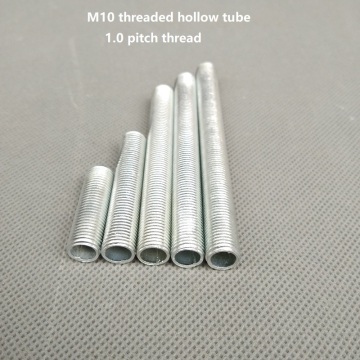 20 pieces/lot 15-300mm metric m10*1.0mm pitch threaded hollow tube tooth tube threaded rod hollow tube DIY Lighting Accessories