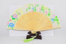 Chinese dance custom printed folding bamboo hand fan hat