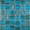 Piastrelle di mosaico in vetro blu 50x50 per artigianato