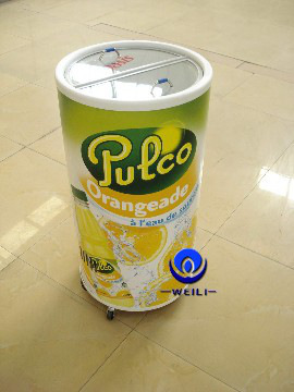 vertical cola cooler customized