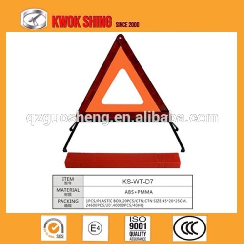 ECE R27 Standard Warning Triangle, reflective warning triangle, car emergency warning triangle