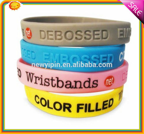 Factory directly custom silicone bracelet / wristband / rubber band