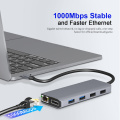 12 ports usb hub dual hdmi dp dock