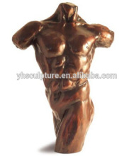 bronze color torso sculpture