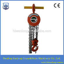 Orange hand power source chain block