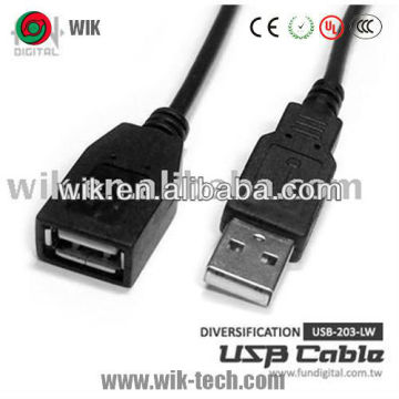 wik black usb repeater cable