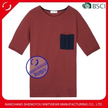Custom OEM Raglan Sleeve Pocket T Shirt for Men
